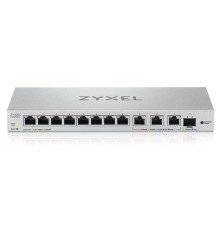 коммутатор Мультигигабитный Smart L2 коммутатор Zyxel XGS1250-12, 8xGE, 3x1/2,5/5/10G, 1xSFP+, кнопка LED ECO Mode, настольный