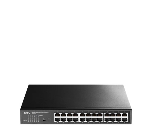 Коммутатор/ 24-Port Gigabit Switch, 24 Gigabit RJ45 Ports, IGMP Snooping, Loop Detection/Prevention, 802.1p/DSCP QoS, Switch/VLAN/Extend working mode DIP switch, Rack-mountable Steel Case, Power Saving, Plug & Play, Rack-Mount kits included