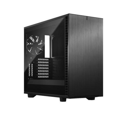 Корпус ПК без блока питания/ Case Fractal Design Define 7 TG Dark Tint, Midi-Tower, 3x140mm, 2xUSB-A 2.0 + 2xUSB-A 3.2 + 1xUSB 3.2 Type-C E-ATX, ATX, mATX, mITX Black