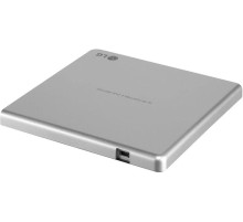 Оптический привод/ LG DVD-RW ext. Silver Slim Ret USB2.0 (3.0 compatible)