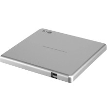 Оптический привод/ LG DVD-RW ext. Silver Slim Ret USB2.0 (3.0 compatible)