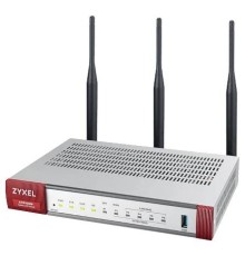  Межсетевой экран Zyxel USG FLEX 100W с подписками на 1 год (AS,AV,CF,IDP, SecuReporter), 2xWAN GE (1xRJ-45 и 1xSFP), 1xOPT GE (LAN/WAN), 3xLAN/DMZ GE, 802.11a/b/g/n/ac (2,4 и 5 ГГц), 1xUSB3.0, AP Cont