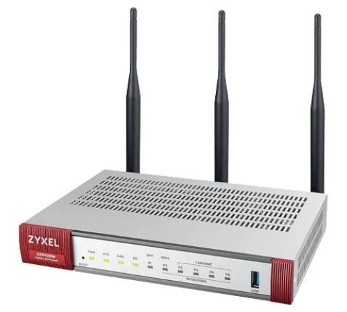 Межсетевой экран Zyxel USG FLEX 100W с подписками на 1 год (AS,AV,CF,IDP, SecuReporter), 2xWAN GE (1xRJ-45 и 1xSFP), 1xOPT GE (LAN/WAN), 3xLAN/DMZ GE, 802.11a/b/g/n/ac (2,4 и 5 ГГц), 1xUSB3.0, AP Cont Межсетевой экран Zyxel USG FLEX 100W с подписками на 1 год (AS,AV,CF,IDP, SecuReporter), 2xWAN GE (1xRJ-45 и 1xSFP), 1xOPT GE (LAN/WAN), 3xLAN/DMZ GE, 802.11a/b/g/n/ac (2,4 и 5 ГГц), 1xUSB3.0, AP Cont