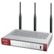 Межсетевой экран Zyxel USG FLEX 100W с подписками на 1 год (AS,AV,CF,IDP, SecuReporter), 2xWAN GE (1xRJ-45 и 1xSFP), 1xOPT GE (LAN/WAN), 3xLAN/DMZ GE, 802.11a/b/g/n/ac (2,4 и 5 ГГц), 1xUSB3.0, AP Cont