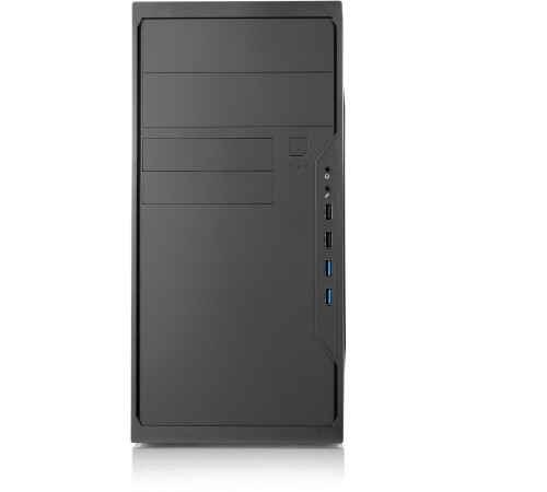 Корпус с блоком питания 450Вт./ Case Foxline FL-733R, mATX, 2x5.25EXT, 2x3.5EXT, 5x3.5INT, 2xUSB3.0, 2xUSB2.0, HDA, w/o FAN, w/450W ATX PSU, w/1.2m EU pwr cord