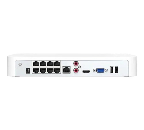 Система видеонаблюдения/ Tenda K8P-4CR Система видеонаблюдения, 8 купольных IP-камеры и видеорегистратор, 2560x1440, 25 кадр./сек, CMOS, 4Мп, PoE, ночная съемка, датчик движения