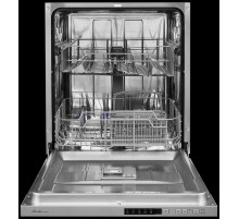 Встраиваемая посудомоечная машина MONSHER/ Посудомоечная машина полностью встраиваемая,  ширина 60 см, Количество корзин: 3, 12 комплектов посуды, Кнопочное управление, Отсрочка старта 1-24 часов, 5 программ: Авто, ЭКО, 90 мин, Самоочистка, Быстрая, Полов