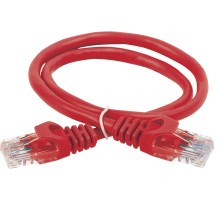 ITK Коммутационный шнур (патч-корд), кат.5Е UTP, 5м, красный