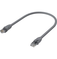 GCR Патч-корд прямой 0.75m UTP кат.6, серый, 24 AWG, ethernet high speed, RJ45, T568B, GCR-52543