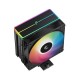 Кулер для процессора DEEPCOOL AG400 BK ARGB V2 LGA1851/1700/1200/115X/AM5/AM4 (18шт/кор, TDP 220W, PWM, ARGB Fan 120mm, 4 тепл. трубки, черный) RET (R-AG400-BKAMMN-GJD)