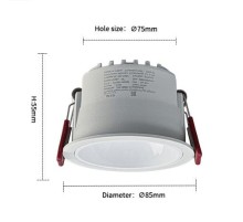 ZXS-GMSD-12 Светильник MSR MISSILER COB Antiglare waterproof spotlight (Вскрытая упаковка)