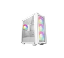 Корпус Deepcool CC560 MESH V2 WH без БП, боковое окно (закаленное стекло), 3x120мм ARGB LED вентилятор спереди и 1x120мм ARGB LED вентилятор сзади, белый, ATX (R-CC560-WHAMA4-G-2)