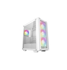 Корпус Deepcool CC560 MESH V2 WH без БП, боковое окно (закаленное стекло), 3x120мм ARGB LED вентилятор спереди и 1x120мм ARGB LED вентилятор сзади, белый, ATX (R-CC560-WHAMA4-G-2)
