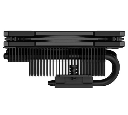 Кулер для процессора ID-COOLING IS-55 BLACK LGA1700/1200/115X/AM5/AM4 низкопрофильный высота 55mm (18шт/кор, TDP 125W, PWM, 5 тепл.трубок + медная база, FAN 120mm, черный) BOX