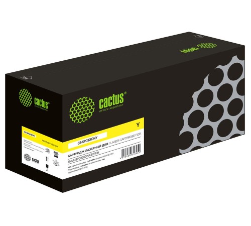 -/ Картридж лазерный Cactus CS-SPC820DNY Yellow (15000стр.) для Ricoh SPC820DN/С821DN