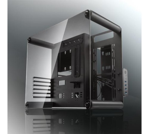 корпус Raijintek PAEAN M (Micro-ATX, Aluminum Open frame case; Aluminum 3.0mm + SGCC 1.0mm; 4.0mm Tempered Glass; USB3.0 *2 + USB2.0*2; 5 PCI slots)