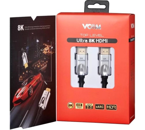 Кабель/ Кабель HDMI 19M/M,ver. 2.1, 8K@60 Hz 3m VCOM <CG862-3M> Кабель/ Кабель HDMI 19M/M,ver. 2.1, 8K@60 Hz 3m VCOM <CG862-3M>