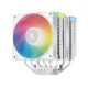 Кулер для процессора DEEPCOOL AG620 WH ARGB V2 LGA20XX/1700/1200/115X/AM5/AM4 (9шт/кор, TDP 260W, PWM, ARGB DUAL Fan 120mm, 6 тепл. трубок, белый) RET (R-AG620-WHAMMN-GJD)