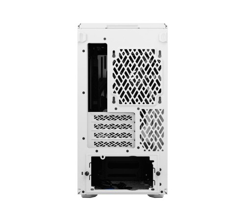 Корпус ПК без блока питания/ Case Fractal Design Meshify 2 Mini TG Clear Tint, Mini-Tower, 1x120mm + 1x140mm, 2xUSB-A 3.2 + 1xUSB 3.2 Type-C mATX, mITX, mDTX White