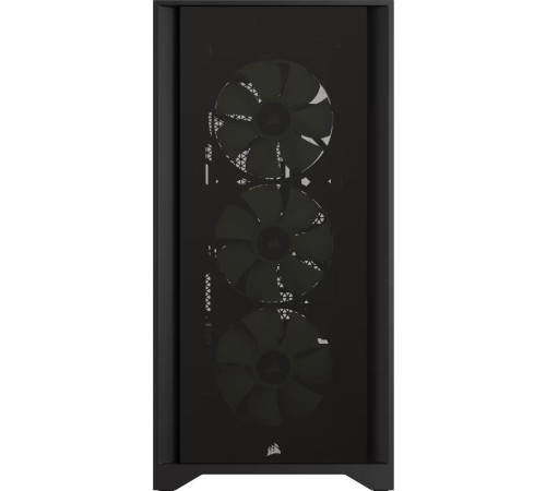 Корпус без блока питания/ Case Corsair iCUE 4000X RGB, Midi-Tower, TG, 3x120mm RGB, 1xUSB-A 3.2, 1xUSB 3.2 Type-C, E-ATX, ATX, mATX, mITX Black