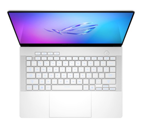 Ноутбук/ ASUS ROG Zephyrus G14 GA403UM-QS038 14"(2880x1800 OLED 120Hz)/AMD Ryzen 9 270(4Ghz)/32768Mb/1024PCISSDGb/noDVD/Ext:nVidia GeForce RTX 5060(8192Mb)/Cam/BT/WiFi/73WHr/war 1y/1.5kg/Platinum White/DOS +  +чехол