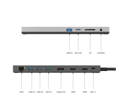 док-станция Docking Station WAVLINK USB-C Triple Display /85W PowerDelivery/2xUSB3.0/2xUSB2.0/1xUSB C/1xDP/2xHDMI/1xGigabit LAN/1xAudio In/Out/1xSD/Micro SD CardReader док-станция Docking Station WAVLINK USB-C Triple Display /85W PowerDelivery/2xUSB3.0/2xUSB2.0/1xUSB C/1xDP/2xHDMI/1xGigabit LAN/1xAudio In/Out/1xSD/Micro SD CardReader