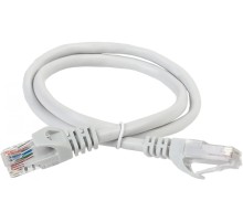 Коммутационный шнур (патч-корд), кат.6 UTP, LSZH, 0,5м, серый