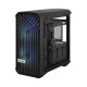 Корпус ПК без блока питания/ Case Fractal Design Torrent Compact RGB TG Light Tint, Midi-Tower, 2x180mm RGB, 2xUSB-A 3.2 + 1xUSB 3.2 Type-C E-ATX, SSI-CEB, ATX, mATX, mITX Black
