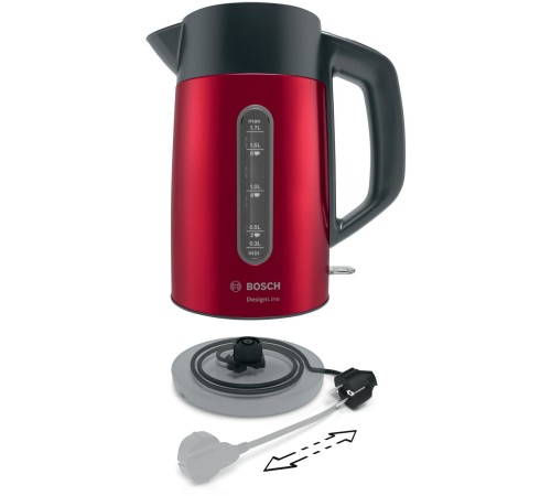 Чайник Bosch/ 1.7 л, 2400 Вт, Красный Чайник Bosch/ 1.7 л, 2400 Вт, Красный