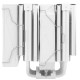 Кулер для процессора/ CPU Cooler Thermalright Royal Pretor 130 White (4-pin PWM, 158mm, Ni/Cu, 6x6mm, 1x120+1x130mm, 80.45CFM/81.88CFM, 29.4dBA/28.3dBA, 2150PM/1750RPM, S: 1200, 1700, 1851, 2011, 2066, 115X, AM4, AM5, white)
