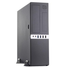 Корпус без блока питания/ Case Foxline mATX Desktop w/o PSU, 2xUSB3.0, 2xUSB2.0, toolless, Black, 8cm. fan, no powercord