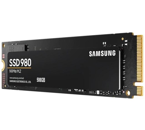 Твердотельный накопитель SSD M.2 (PCI-E NVMe) 500Gb Samsung 980 (R3100/W2600MB/s) (MZ-V8V500BW) 1year Твердотельный накопитель SSD M.2 (PCI-E NVMe) 500Gb Samsung 980 (R3100/W2600MB/s) (MZ-V8V500BW) 1year