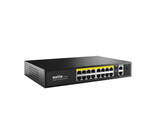 Коммутатор/ Коммутатор Netis P116GH (L2) 16x100Мбит/с 2x1Гбит/с 1SFP 16PoE 16PoE+ 240W неуправляемый