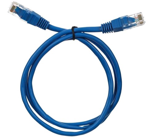 Патчкорд/ Патчкорд литой "Telecom" UTP кат.5е 1,0м синий