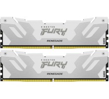 Память оперативная/ Kingston 32GB 6400MT/s DDR5 CL32 DIMM (Kit of 2) FURY Renegade White XMP