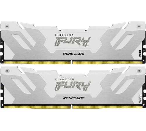 Память оперативная/ Kingston 32GB 6400MT/s DDR5 CL32 DIMM (Kit of 2) FURY Renegade White XMP Память оперативная/ Kingston 32GB 6400MT/s DDR5 CL32 DIMM (Kit of 2) FURY Renegade White XMP