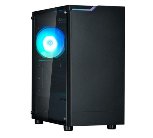 корпус ZALMAN T4 PLUS, MATX, BLACK, WINDOW, 1 x Combo (3.5'' or 2.5''), 1x3.5'', 2x2.5", 1xUSB2.0, 2xUSB3.0, REAR 1x120mm ARGB