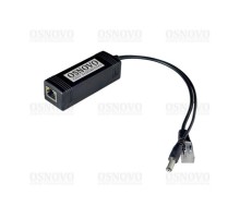 PoE-сплиттер OSNOVO PoE Splitter/2 PoE-сплиттер Fast Ethernet. Соответствует стандартам PoE IEEE 802.3af. Предназначен для питания оконечных сетевых устройств, не поддерживающих PoE. Порты: вх. - RJ45(10/100 Base-