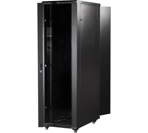 Шкаф Шкаф 19" Business, 42U 800x800, черный, передняя дверь стекло, задняя дверь распашная металл Шкаф Шкаф 19" Business, 42U 800x800, черный, передняя дверь стекло, задняя дверь распашная металл