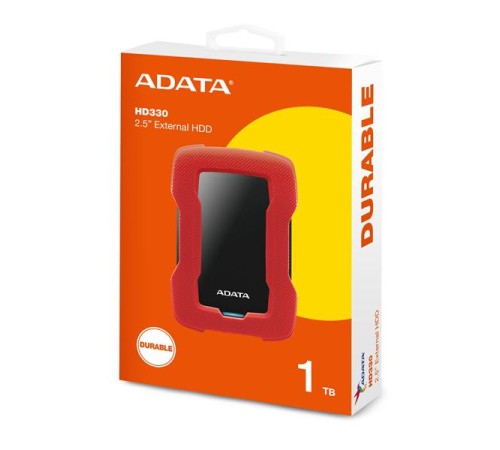 Внешний накопитель Внешний HDD 1TB USB 3.2 Gen 1 (USB 5Gbps) COLOR BOX красный