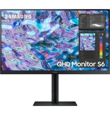 ЖК монитор Samsung S27B610EQI/ Samsung S27B610EQI 27" LCD IPS LED monitor, 2560x1440, 5(GtG)ms, 300 cd/m2, 178°/178°, MEGA DCR (static 1000:1), 75 Hrz, HDMIx2, DP, Headphone, VESA 100x100 mm, HDMI cable, HAS, внешний БП, Flicker free, black