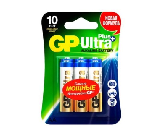 Элемент питания Алкалиновые батарейки GP Ultra Plus Alkaline 15А АA - 6 шт. на блистере (6 шт.) Элемент питания Алкалиновые батарейки GP Ultra Plus Alkaline 15А АA - 6 шт. на блистере (6 шт.)