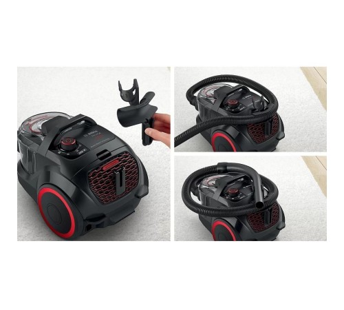 Пылесос Bosch/ Пылесос Bosch, безмешковый, напольный, емкость пылесборника 2 л, сухая уборка, фильтр Ultra Allergy, цвет черный