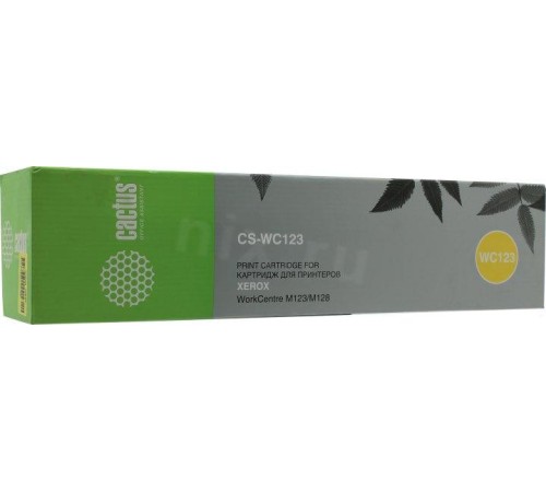 -/ Картридж лазерный Cactus CS-WC123 006R01182 черный (30000стр.) для Xerox WC 133/M123/M128/Pro123