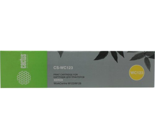 -/ Картридж лазерный Cactus CS-WC123 006R01182 черный (30000стр.) для Xerox WC 133/M123/M128/Pro123