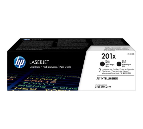 Тонер-картридж набор из 2 шт/ HP 201X 2-pack High Yield Black Original LaserJet Toner Cartridges (CF400XD) Тонер-картридж набор из 2 шт/ HP 201X 2-pack High Yield Black Original LaserJet Toner Cartridges (CF400XD)