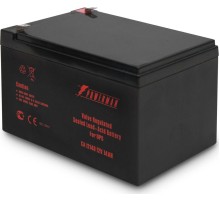 Батарея POWERMAN Battery CA12140, напряжение 12В, емкость 14Ач, макс. ток разряда 210А, макс. ток заряда4.2А, свинцово-кислотная типа AGM, тип клемм F2, Д/Ш/В 151/98/94, 4.2 кг./ Battery POWERMAN Battery CA12140, voltage 12V, capacity 14Ah, max. discharge