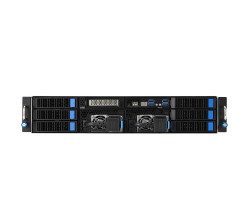 Серверная платформа/ ASUS ESC4000A-E12-SKU1, 2U GPU, 1 x SP5 LGA6096 EPYC 9004 (400W), 12DIMM DDR5, 2 x 2.5" SATA/SAS*/NVMe + 2 x 3.5" SATA/SAS*/NVMe + 2 x 3.5" SATA/SAS*,2 x GbE LAN (I350), 1+1 2600W