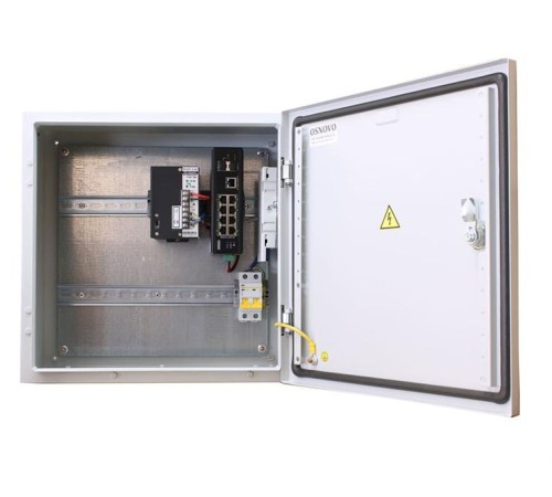 Уличный коммутатор OSNOVO OS-441(SW-60812/I) Уличный коммутатор на базе уличной станции OSNOVO OS-441. Порты: 6 x FE (10/100Base-T) с PoE (до 30W) + 2 x FE (10/100Base-T) с PoE (до 60W) + 1 x GE (10/100/1000Base-T) + 2 Уличный коммутатор OSNOVO OS-441(SW-60812/I) Уличный коммутатор на базе уличной станции OSNOVO OS-441. Порты: 6 x FE (10/100Base-T) с PoE (до 30W) + 2 x FE (10/100Base-T) с PoE (до 60W) + 1 x GE (10/100/1000Base-T) + 2