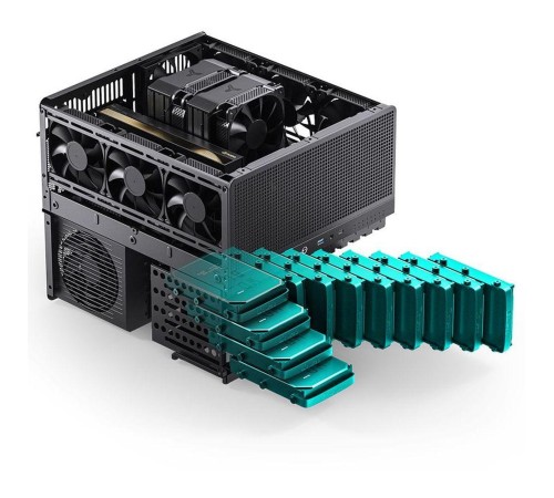 Корпус без блока питания/ Case JONSBO N5, Mini-Tower, 3x120mm, 1xUSB-A 3.0 + 1xUSB-C 3.2, E-ATX, ATX, mATX, mITX Black Корпус без блока питания/ Case JONSBO N5, Mini-Tower, 3x120mm, 1xUSB-A 3.0 + 1xUSB-C 3.2, E-ATX, ATX, mATX, mITX Black